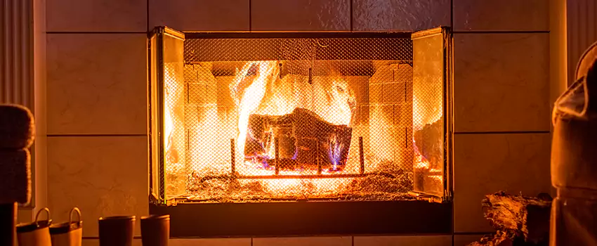 Mendota Hearth Landscape Fireplace Installation in South River, New Jersey