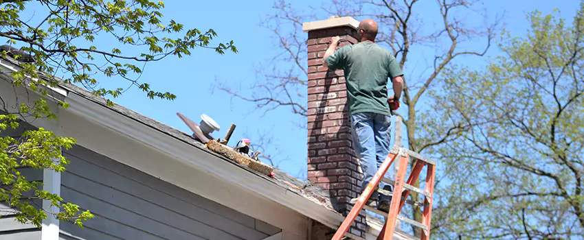 Vinyl and PVC Chimney Flashing Installation in South River, NJ
