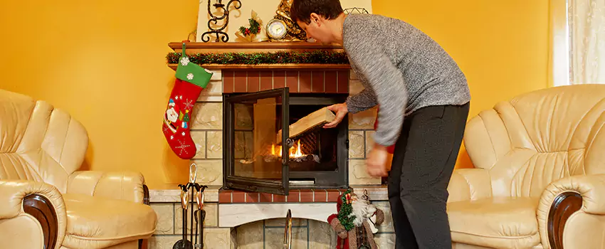 Rusted Metal Fireplace Restoration in South River, New Jersey